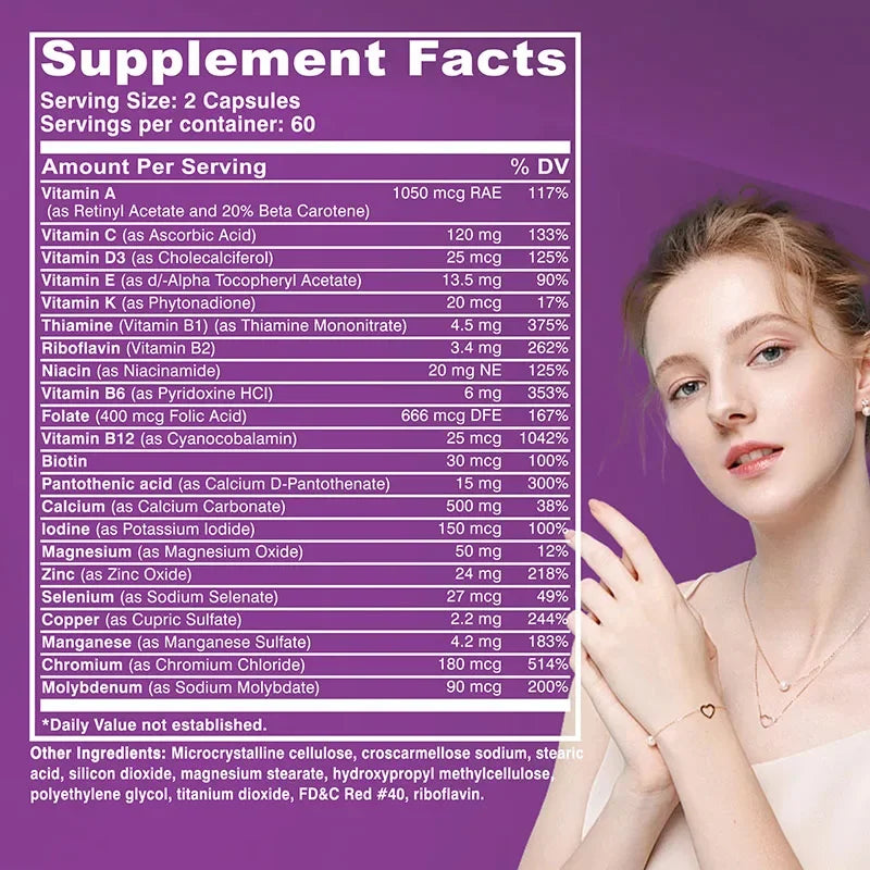 Ila Lunyza Vitality: Women’s 50+ Complete Multivitamin